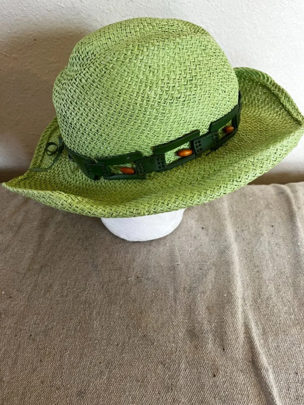 BullHide By Montecarlo Hat Green Straw Festival Concert Western Cowgirl Hat Szsm